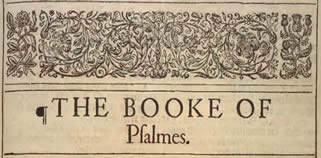 Psalms Header from  AV 1 611