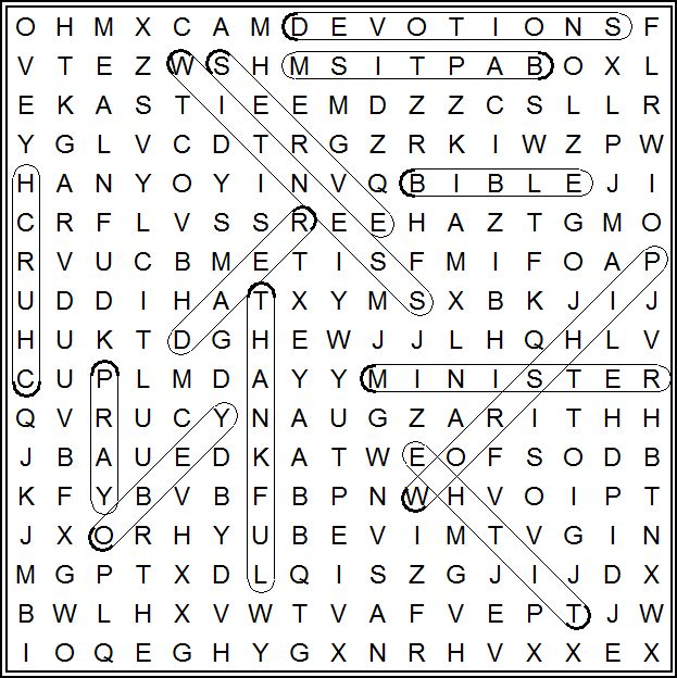 Answer to After Saved Wordsearch Puzzle